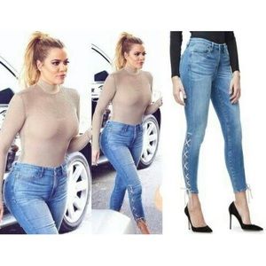 RARE!!!! GOOD AMERICAN Lace-up Jeans